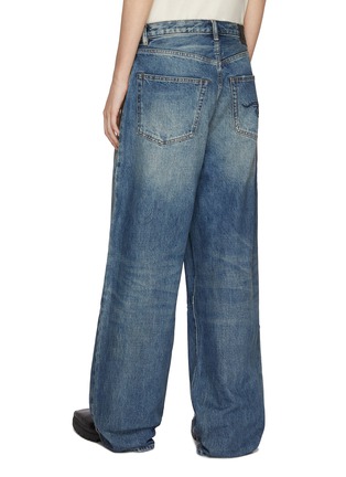 Back View - Click To Enlarge - R13 - Wayne Articulated Knee Cotton Jeans