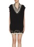 Main View - Click To Enlarge - R13 - V-neck Oversized Chained Cotton Vest Dress