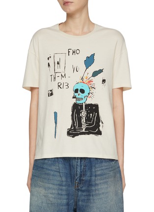 Main View - Click To Enlarge - R13 - Punk Sketch Relaxed Cotton T-Shirt