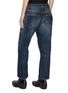 Back View - Click To Enlarge - R13 - Whiskered Boyfriend Straight Leg Jeans