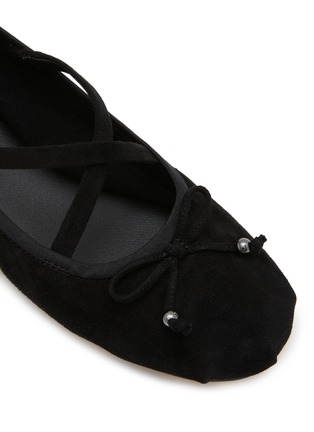 Detail View - Click To Enlarge - CIRCUS BY SAM EDELMAN - Zuri Criss Cross Suede Ballerina Flats