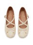 Detail View - Click To Enlarge - CIRCUS BY SAM EDELMAN - Zuri Criss Cross Leather Ballerina Flats