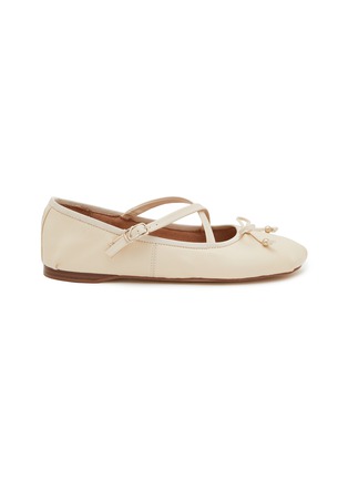 CIRCUS BY SAM EDELMAN | Zuri Criss Cross Leather Ballerina Flats