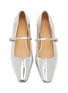 Detail View - Click To Enlarge - DEAR FRANCES - Metallic Leather Mary Jane Flats