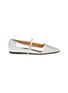 Main View - Click To Enlarge - DEAR FRANCES - Metallic Leather Mary Jane Flats