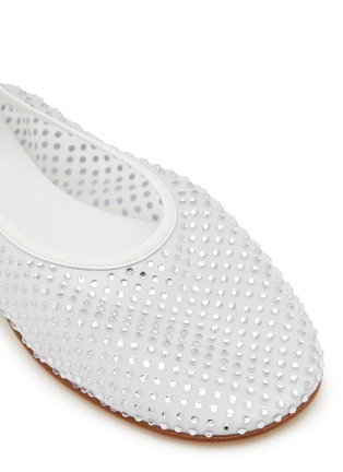 Detail View - Click To Enlarge - DEAR FRANCES - Balla Small Crystal Embellished Mesh Ballerina Flats