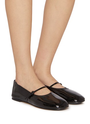 Figure View - Click To Enlarge - DEAR FRANCES - Winter Balla Patent Leather Mary Jane Flats