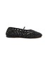 Main View - Click To Enlarge - DEAR FRANCES - Balla Weave Leather Mary Jane Flats