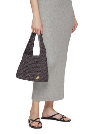 Figure View - Click To Enlarge - MIZELE - Small Timeless Crocheted Lurex Tote Bag