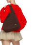 Figure View - Click To Enlarge - MIZELE - Big Timeless Crocheted Lurex Tote Bag