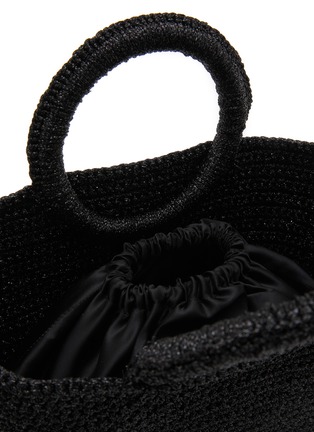 Detail View - Click To Enlarge - MIZELE - Small Muze Crocheted Lurex Tote Bag