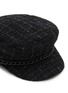 Detail View - Click To Enlarge - EUGENIA KIM - Marina Metallic Tweed Marine Cap