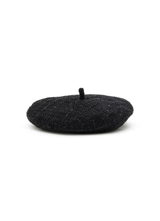 Figure View - Click To Enlarge - EUGENIA KIM - Carter Metallic Tweed Beret