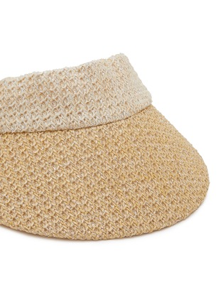 Detail View - Click To Enlarge - EUGENIA KIM - Micky Hemp Packable Visor Hat