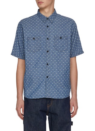 Main View - Click To Enlarge - FDMTL - Short Sleeve Polka Dot Shirt