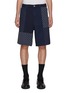 Main View - Click To Enlarge - FDMTL - Contrast Patchwork Cotton Shorts