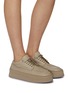 Figure View - Click To Enlarge - MARSÈLL - Cassapana Leather Platform Sneakers