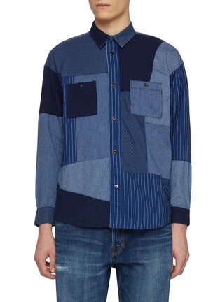 Main View - Click To Enlarge - FDMTL - Patchwork Cotton Shirt