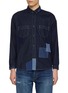 Main View - Click To Enlarge - FDMTL - Chest Pocket Patchwork Denim Shirt