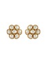 Main View - Click To Enlarge - LANE CRAWFORD VINTAGE ACCESSORIES - Kramer Gold Toned Faux Pearls Earrings