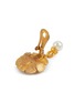 Detail View - Click To Enlarge - LANE CRAWFORD VINTAGE ACCESSORIES - Xeya Gold Toned Flower Faux Pearl Clip On Earrings
