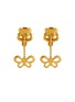 Main View - Click To Enlarge - LANE CRAWFORD VINTAGE ACCESSORIES - Trifari Gold Toned Butterfly Clip On Earrings