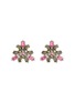 Main View - Click To Enlarge - LANE CRAWFORD VINTAGE ACCESSORIES - Diamante Silver-Toned Clip On Earrings