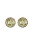 Main View - Click To Enlarge - LANE CRAWFORD VINTAGE ACCESSORIES - Netie Rosenstein Citrine Gold Toned Clip On Earrings