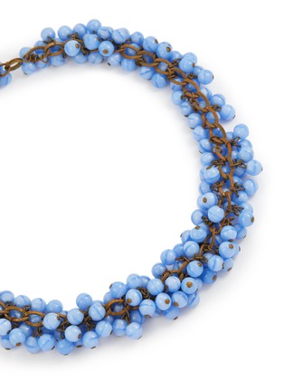 Detail View - Click To Enlarge - LANE CRAWFORD VINTAGE ACCESSORIES - Unsigned Blue Glass Beads Necklace