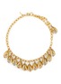 Main View - Click To Enlarge - LANE CRAWFORD VINTAGE ACCESSORIES - Unsigned Gold Toned Flower Necklace