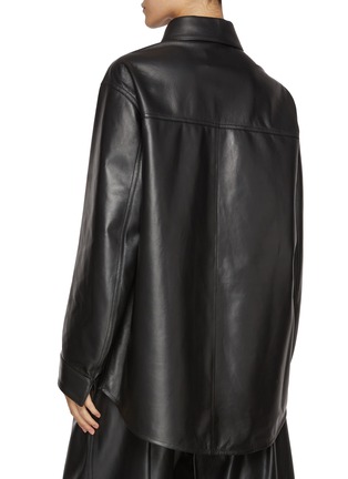 Back View - Click To Enlarge - DARKPARK - Julie Oversized Leather Shirt