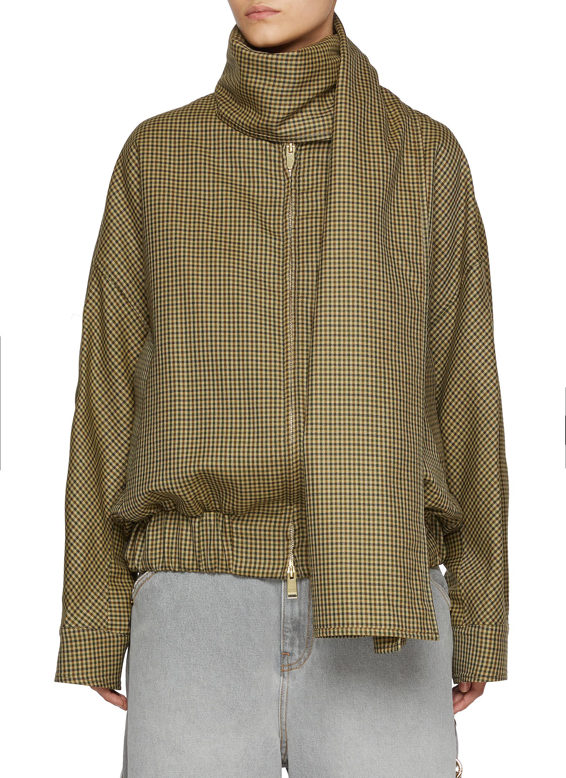 DARKPARK | Lee Check Wool Bomber Jacket | Women | Lane Crawford