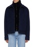 Main View - Click To Enlarge - FABIO GAVAZZI - Zip up Cashmere Plucked Mink Bib Bomber Jacket