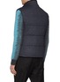 Back View - Click To Enlarge - FABIO GAVAZZI - Zip Up Reversible Cashmere Jersey Plucked Mink Vest