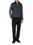 Figure View - Click To Enlarge - FABIO GAVAZZI - Zip Up Reversible Cashmere Jersey Plucked Mink Vest