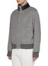 Detail View - Click To Enlarge - FABIO GAVAZZI - Button up Cashmere Mink Bib Bomber Jacket