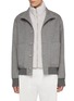 Main View - Click To Enlarge - FABIO GAVAZZI - Button up Cashmere Mink Bib Bomber Jacket