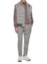 Figure View - Click To Enlarge - FABIO GAVAZZI - Zip up Padded Cashmere Jersey Mink Vest