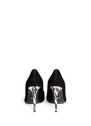 Back View - Click To Enlarge - DIANE VON FURSTENBERG SHOES - 'Bethany' abstract print stiletto suede pumps