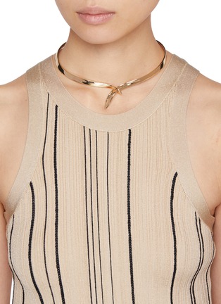 Figure View - Click To Enlarge - EDDIE BORGO - Kercheif Gold Toned Slip Collar Necklace