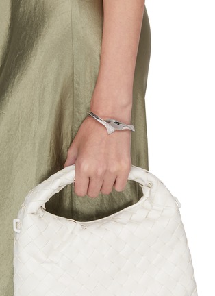 Figure View - Click To Enlarge - EDDIE BORGO - Pave Kerchief Silver Toned Cuff Bracelet