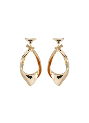 Main View - Click To Enlarge - EDDIE BORGO - Kerchief Gold Toned Earrings