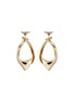 Main View - Click To Enlarge - EDDIE BORGO - Kerchief Gold Toned Earrings