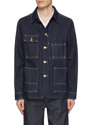 Main View - Click To Enlarge - KENZO - Relaxed Workwear Dark Wash Denim Jacket