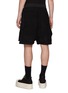 Back View - Click To Enlarge - RICK OWENS DRKSHDW - Cargobela Exposed Zip Corduroy Shorts