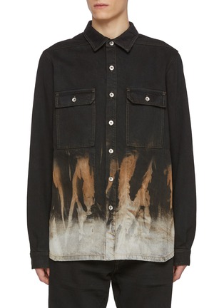 Main View - Click To Enlarge - RICK OWENS DRKSHDW - Porterville Sun Motif Denim Shirt