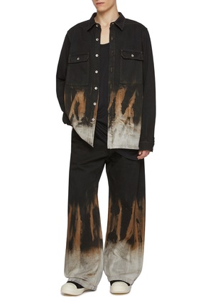 Figure View - Click To Enlarge - RICK OWENS DRKSHDW - Porterville Sun Motif Denim Shirt