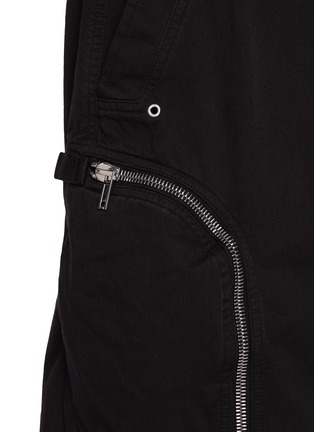  - RICK OWENS DRKSHDW - Bauhaus Exposed Zip Cotton Shorts