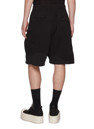 Back View - Click To Enlarge - RICK OWENS DRKSHDW - Bauhaus Exposed Zip Cotton Shorts