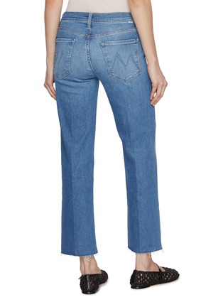 Back View - Click To Enlarge - MOTHER - Rambler Mid Wash Frayed Jeans